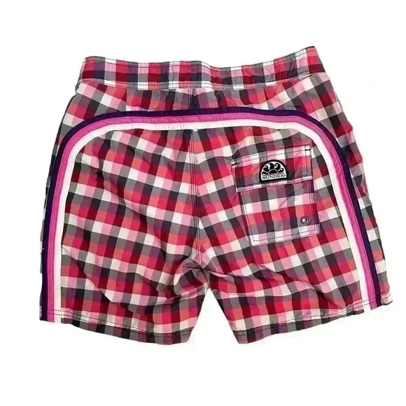 Sundek  Men's Nylon Classic Plaid Swim Shorts - Picture 2 of 6